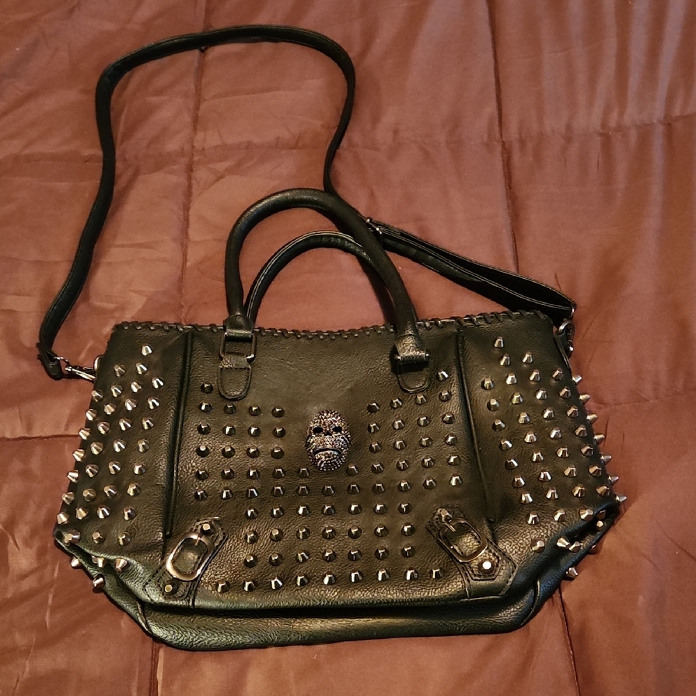 Studded Black Handbag
